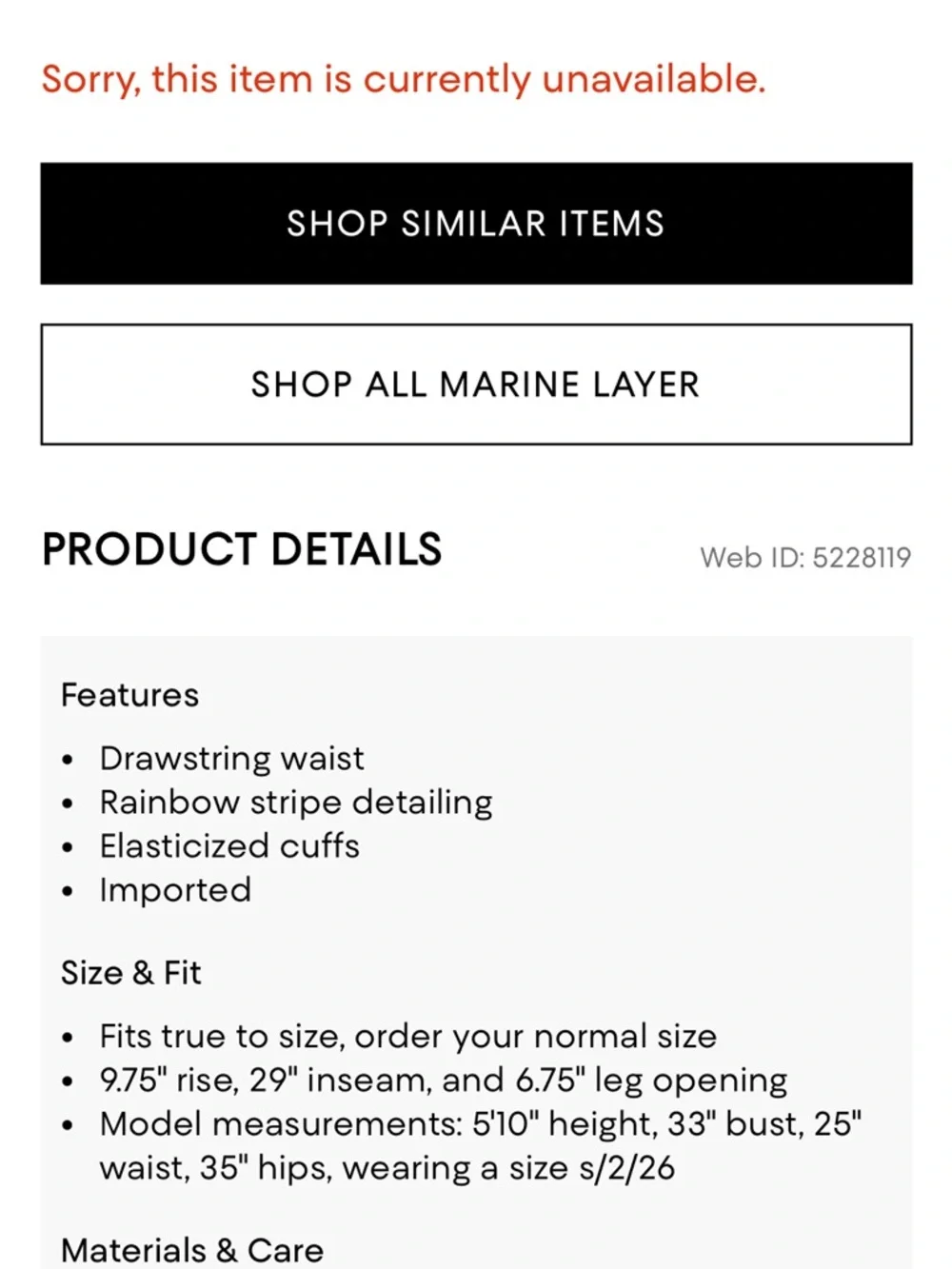 Marine Layer Anytime Rainbow Striped Sweatpants - Picture 3 of 6